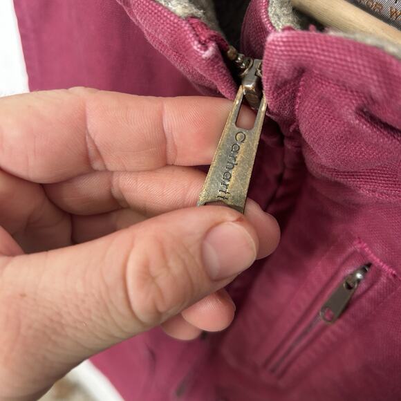 Vintage Carhartt Sherpa-Lined Vest “Ruby” WV001 RBY - Picture 6 of 8